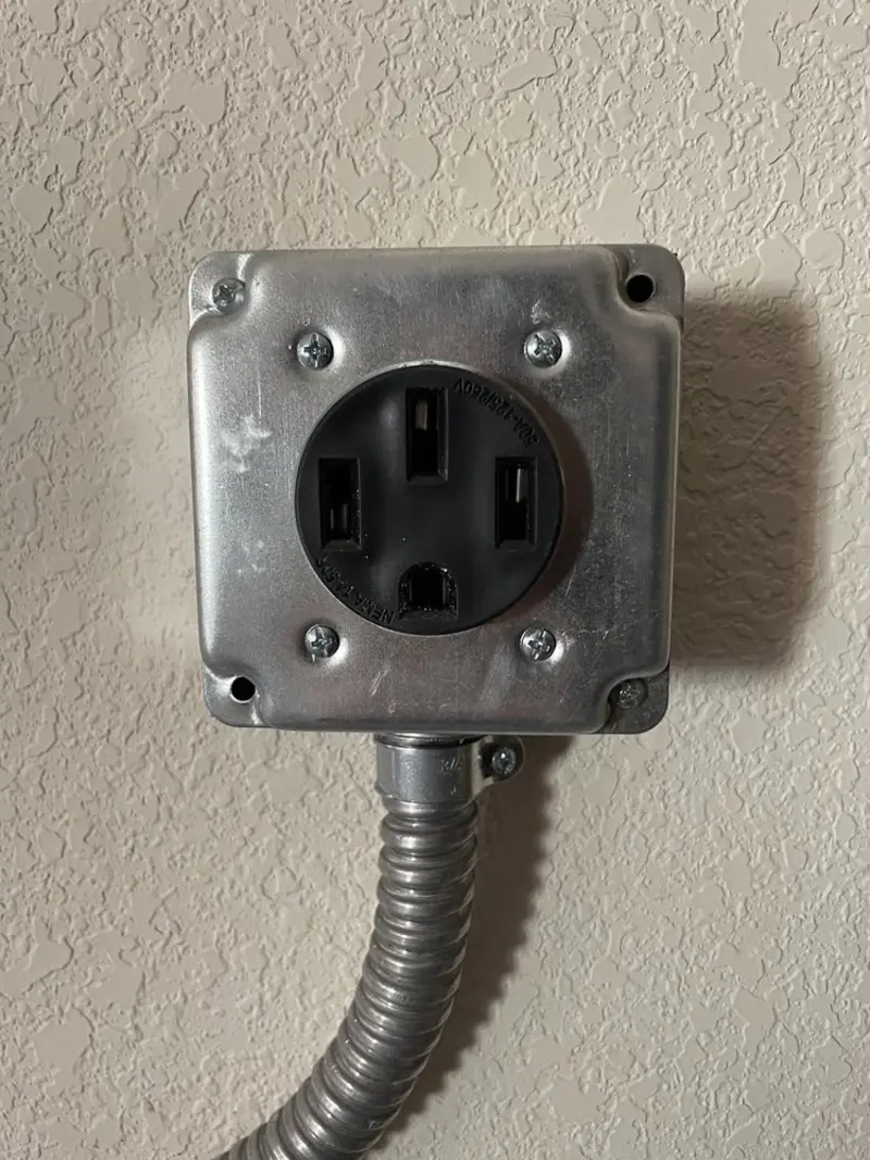 NEMA 14-50 outlet installed for Electrical Panel Upgrade in Potsdam